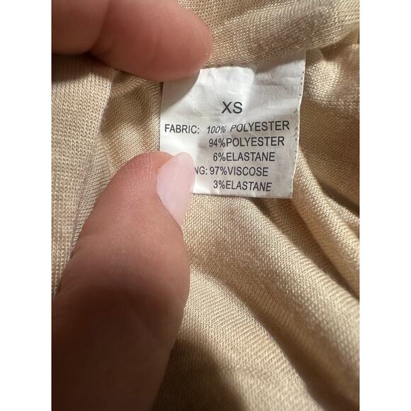 TFNC London Gold Sequins Mini Dress Women’s XS Stretchy Sparkly Homecoming Party - Picture 15 of 16